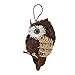 Produktbild B Blesiya Schlüsselanhänger Eule AUD dem Zweig süße Dekofigur, Geschenk für Kinder oder als Weihnachtenbaum Deko - braunes