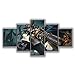 Produktbild WEPAINTING 5 Panel Canvas Printed Arena of Valor Game Poster Modern Home Decor for Living Room Painting Artwork Pictures Cuadros,40X60 40X80 40X100cm,