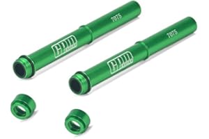 GPM Racing Aluminium 7075 Fork Tube Set For LOSI 1:4 Promoto-MX Motorcycle Dirt Bike RTR FXR LOS06000 LOS06002 Upgrades - Green