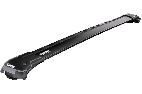 Thule 958120 Barres de Toit WingBar Edge (S) 9581B en alu pour Barres de Toit longitudinales - Noir Longueur 78,6 cm