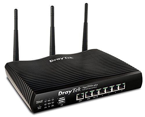 Preisvergleich Produktbild DrayTek Vigor 2925n+ Router (Gigabit Ethernet, (10 / 100 / 1000 Mbit / s), 5x RJ45, 2x USB 2.0)