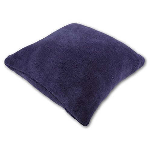 Kissenhülle Kuschel 40 x 40 blau – royalblau ohne Füllung - 2