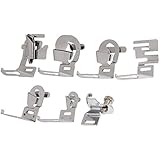 Gazechimp 7 Pedazos / Set de Pie Prensatelas Elástico de Hemmer para Máquina de Coser Doméstico