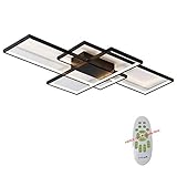 ✔ Dimmbar-Die LED-Deckenlampe wird inklusive einer Fernbedienung geliefert, mit deren Hilfe man die Helligkeit und Farbetemperatur (3000-6000K) stufenlos verändern kann.