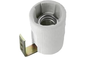 oniroview Portalampada in ceramica 230V attacco E14 con staffa di fissaggio resistenze ad alte temperature