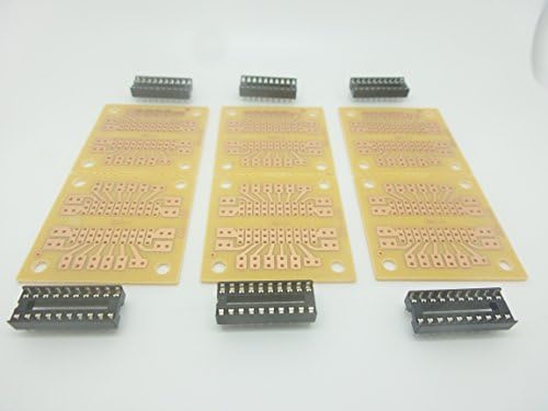 3 Pcs of 2 x 20 PIN Universal PCB Boards for IC prototyping Circuit Board for DIY prototyping Soldering Integrated Circuits Electronic Components