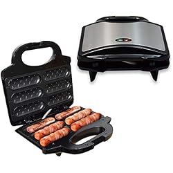 Oyria Hot Dog Électrique Toaster Grille Saucisse Machine Contrôle Automatique De La Température Plaque Antiadhésive Famille Santé Grill Ménage Petit Déjeuner Machine