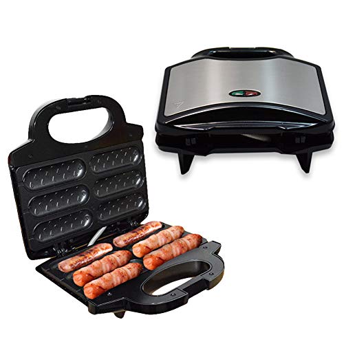 Oyria Hot Dog Électrique Toaster Grille Saucisse Machine Contrôle Automatique De La Température Plaque Antiadhésive Famille Santé Grill Ménage Petit Déjeuner Machine