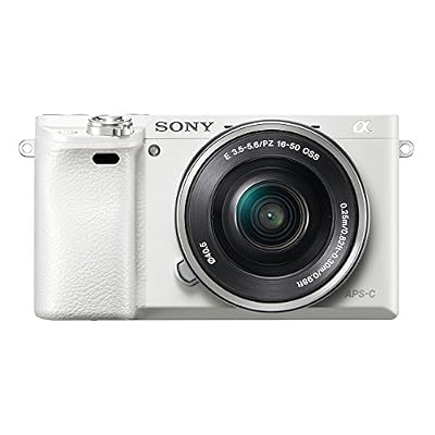 Sony ILC-E6000 Appareil Photo Numérique Hybride Capteur APS-C 24,3 Mpix Autofocus ultra-rapide + 16-50 mm rétractable Blanc