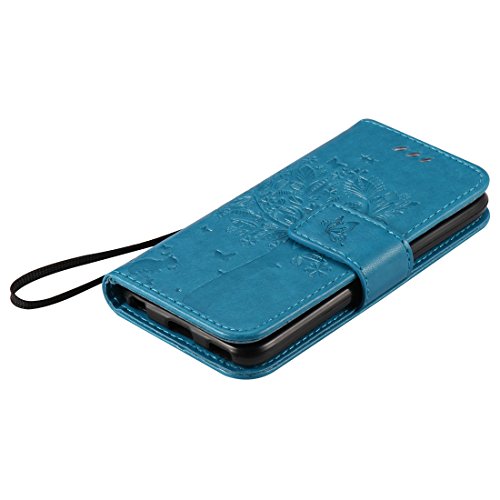 Nancen Tasche Hülle für Apple iPod Touch 5 / 6 (4,0 Zoll) Flip Schutzhülle Zubehör Lederhülle mit Silikon Back Cover PU Leder Handytasche im Bookstyle Stand Funktion Kartenfächer Magnet Etui Schale - 5