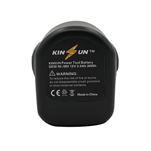 kinsun Ersatz Power Werkzeug Akku 12 V Ni-MH 3,0 Ah für Dewalt DC9071 DE9037 DE9071 DW9071 DW9072 - 6