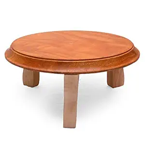 Dhruti Kitchen Equipments Polished Wooden Chakla - Roti Maker for Kitchen