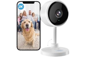 litokam indoor camera 2K, pet cameras with phone app, Little elf Smart camera with Night Vision, Motion Detection, 2-Way Audio, Baby Monitor for House Security,Work with Alexa