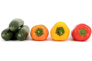 Caja Crocanti 900 g, Mix de Pepino Cocktail y Minipimientos Tribelly La Parcela, Origen España, Andalucía, Comprar Fruta y Verdura Fresca, De La Huerta A Tu Casa, Cooperativa Granada La Palma