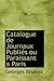 Produktbild Catalogue de Journaux Publiacs Ou Paraissant Aanparis