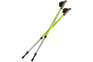 ‎BUNGYPUMP BungyPump Walkathlon – 2-in-1 Nordic Walking Stöcke mit 4 kg & 6 kg Widerstand, federnd oder starr umschaltbar, verstellbar (95–135 cm), ideal für Fitness, Reha & Trekking