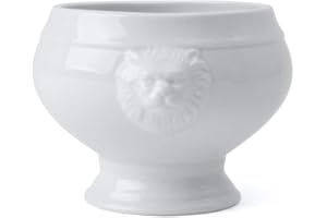 HOLST PORZELLAN Holst Porcelaine LK 075 FA1 Tête de Lion Terrine 1,00 L, Blanc, 13 x 13 x 11 cm
