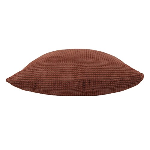 Farbe mais gestreift Kissenbezug Cord Deko Kissen Bezug 2-teilig für Sofa Überwurf Kissen Fall 45,7 x 45,7 cm 45 x 45 cm Braun - 4