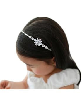 Accessori per Capelli Cerimonia Corona di Fiori Tiara Principessa Argento Nozze di Diamante