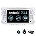 Price comparison product image Android 7.1 Quad-Core 2G-RAM 32G-ROM Wifi Model 7" 1024 * 600 Full touch-screen Ford Focus Car DVD CD player GPS 2 din Stereo GPS Navigation free Camera &Canbus,Color Sliver