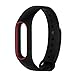 Produktbild Ersatzband für Xiaomi Mi Band 2,Kingwo 2017 Neue Mode Original Silikon Handgelenk Armband Armband Armband Ersatz Fitbit Handgelenk Armband für XIAOMI MI Band 2 (Schwarz)
