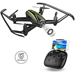 DROCON U31W Navigator Drohne für Kinder mit HD Kamera (1280 x 720p) 120° Linse WLAN FPV Quadcopter mit Schwebefunktion & Kopflosmodus für Anfänger