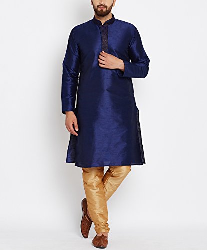 Sojanya (Since 1958), Dupion Silk Kurta Churidaar with premium print design in front RS.1499 (73.00% Off) - Amazon