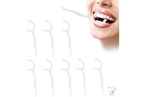 ELEGANTTIN 200 Pcs Dental Floss, Floss Picks, Portable Floss Sticks Dental, Durable Floss Picks for Teeth, Tooth Picks Sticks Plastic for Home Travel Office