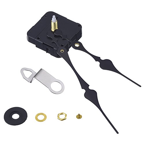 Mudder Lange Spindel Quarz Uhrwerk, Maximale Zifferblatte von 1/ 2 Zoll dick, Gesamtschaftlänge von 9/ 10 Zoll - 4