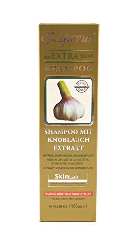 Zigavus Extra Plus Knoblauch Shampoo Original Gold 450ml gegen intensiven Haarausfall! Geruchsneutral! Anti Schuppen! Haarpflege!
