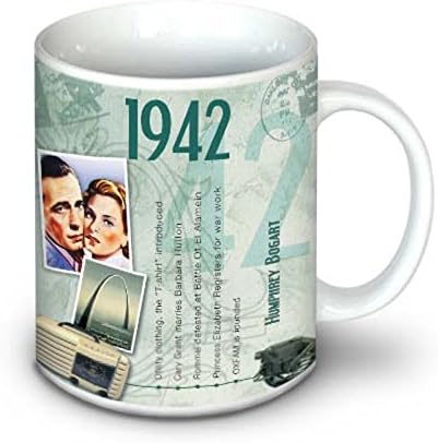 1942 BIRTHDAY GIFT - 1942 Coffee or Tea Mug - 10oz