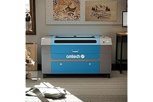 OMTech 60W 500x700mm Macchina per Incisione Laser CO2 Incisore Laser con Pannello di Controllo Digitale Aria Assistita RDWorks e Ruote Incisore con Taglio Laser Commerciale per Legno Vetro Acrilico