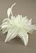 Allsorts® Cream Feather Comb Fascinator Brooch Pin Ladies Day Royal Ascot Weddings