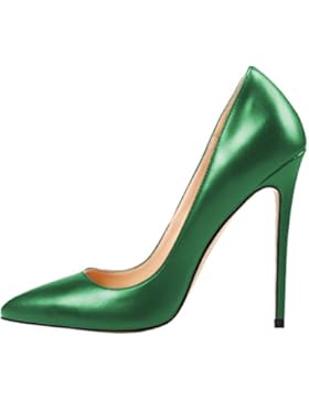 MONICOCO Übergröße Damenschuhe Spitze Zehen Stiletto Pumps für Party Hochzeit