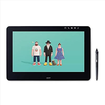 Wacom Cintiq Pro 16 - Ecran interactif - Tablette graphique à stylet (16 pouces, avec écran et pieds) Stylet Wacom Pro Pen 2 et adaptateur Link Plus inclus - Compatible avec Windows et Apple