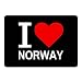 Produktbild Mousepad Classic I Love Norway schwarz