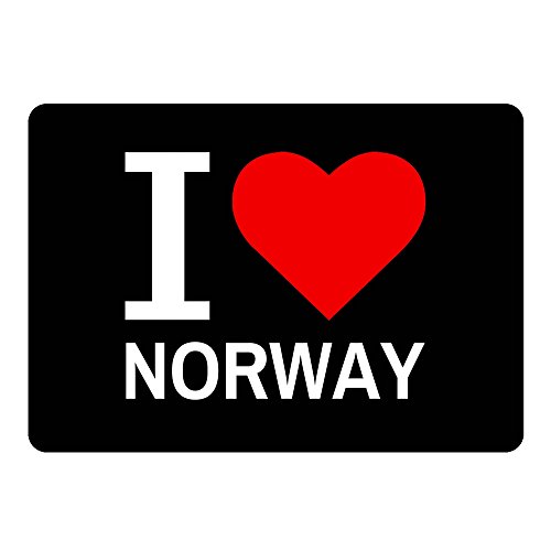 Preisvergleich Produktbild Mousepad Classic I Love Norway schwarz