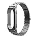 Produktbild kashyk Ersatz Armband kompatibel für Xiaomi Mi Band 4 Solid Edelstahl Uhrenarmband,klassischen with Quick Release Ersatz Uhren-Armband Edelstahl Metall Wrist Strap fur Unisex Smart Fitness-Uhr