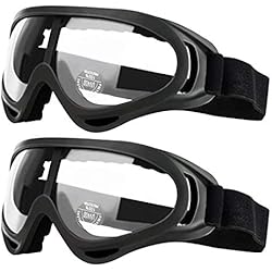 Paquet de 2 Lunettes de sécurité pour Enfants avec Protection Anti-buée et Anti-UV Parfait pour Les Armes à feu à Mousse