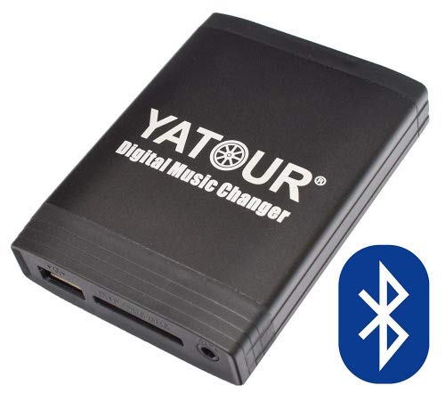 Yatour Adaptador de Coche Musica Compatible con VW Skoda Seat USB SD AUX MP3, Adaptador de Viaje Bluetooth Manos Libres