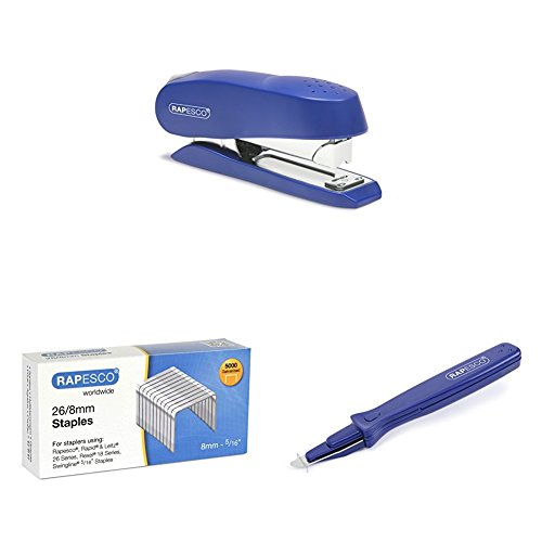 Rapesco Luna Heavy Duty Stapler with 5000 26/8 mm Staples and 101 Staple Remover