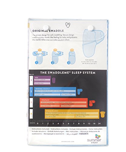 SwaddleMe 56506 Original Pucksack, klein (0-3 Monate), Streifen, grau - 2