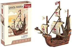 EXPLORA SCIENCES EXPLORA - But Santa Maria - Puzzle 3D - 540031-93 Części - Poziom 4 - Bez Kleju Lub Nożyczek - Edukacyjne - Gra Budowlana - Prezent Dla Dziecka - Model - Od 6 lat