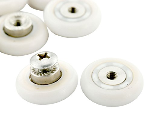 8x 19mm Edelstahl-Duschtür Roller Laufräder Räder Rad Roll Bad - 2