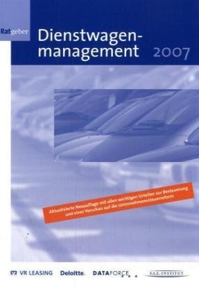 Ratgeber Dienstwagenmanagement 2007 Pdf Download Jankojayendra - 