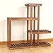 Produktbild GZYQYIHJB Massivholz-Pflanzenstandplatz BlumenstäNder TopfstäNder Balkon Indoor Outdoor Garten Terrasse Ecke Topf Display Rahmen Dekorative Kunst 81 × 81 × 25cm