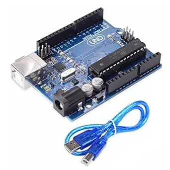 Sparklebox Programmable Microcontroller ArduinoI UNO Board R3 ATmega328P with USB Cable.