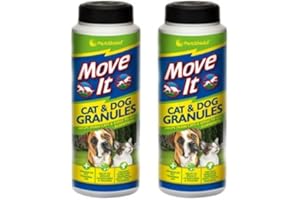 GENERIC Move It Cat & Dog Garden Repellent Granules, 240g – 100% Natural, Non-Toxic Outdoor Pet Deterrent for Flowerbeds, Lawns, Patios & Driveways – Easy to Sprinkle (2PCS)