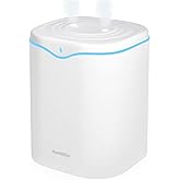 Cool Mist Humidifier, 36Hrs Runtime & 5 Color LED Night Light, 2L USB Portable for Bedroom, Auto Shut-Off, Dual-Spray & Super
