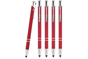 WPRO Stylosa - 5-częściowy zestaw - rysik i długopis 2 w 1 - tablet i smartfon cienki rysik Stylus-Pen końcówka